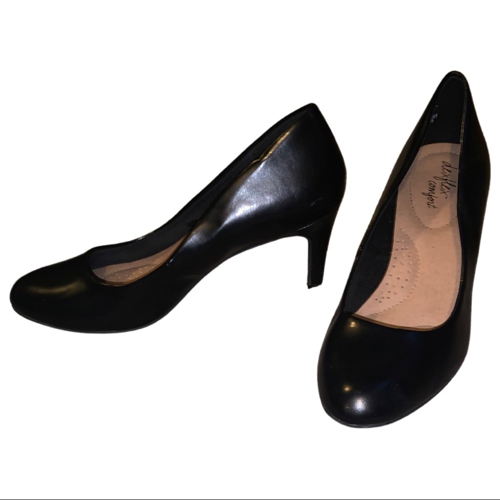 Black rounded 2 inch heel, worn once.